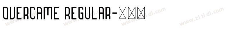 Overcame Regular字体转换